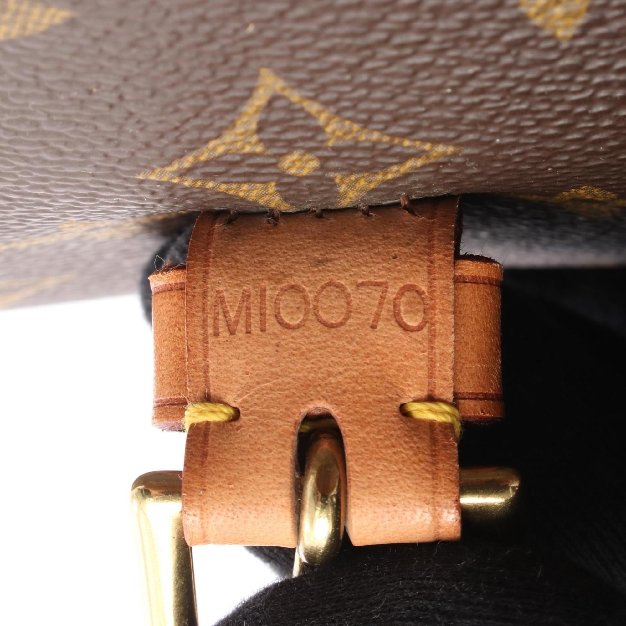 Louis Vuitton Monogram Brown Coated Canvas Leather Handbag (Pre-Owned)