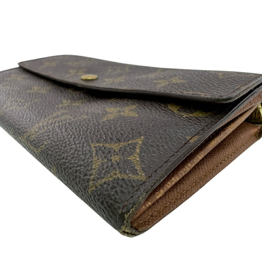 Louis Vuitton Monogram Brown Leather Wallet (Bi-Fold) (Pre-Owned)