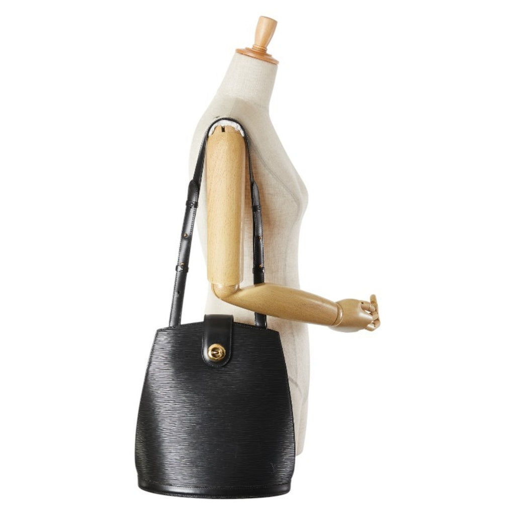 Louis Vuitton Epi Black Noir Leather Shoulder Bag (Pre-Owned)
