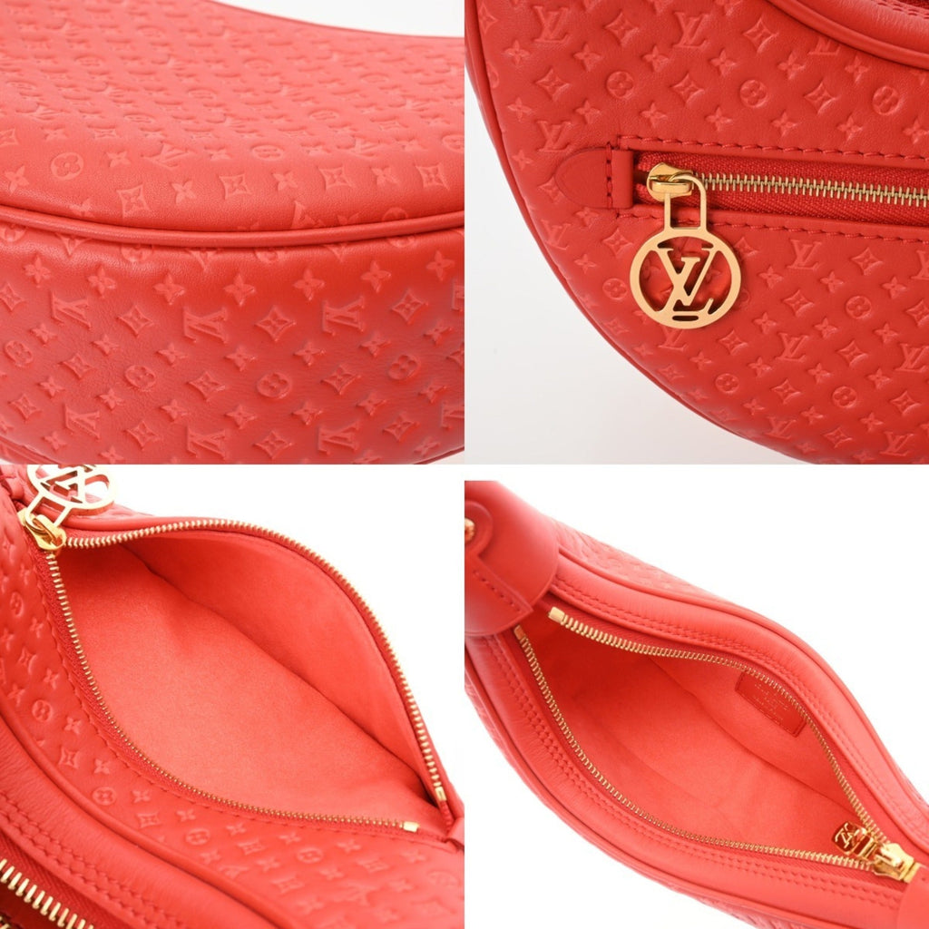 Louis Vuitton Red Color Leather Shoulder Bag (Pre-Owned)