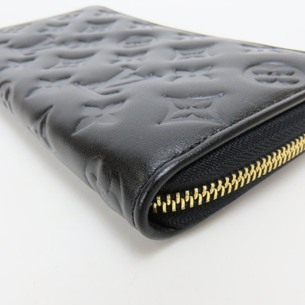Louis Vuitton Black Noir Leather Coin Purse/Coin Case (Pre-Owned)