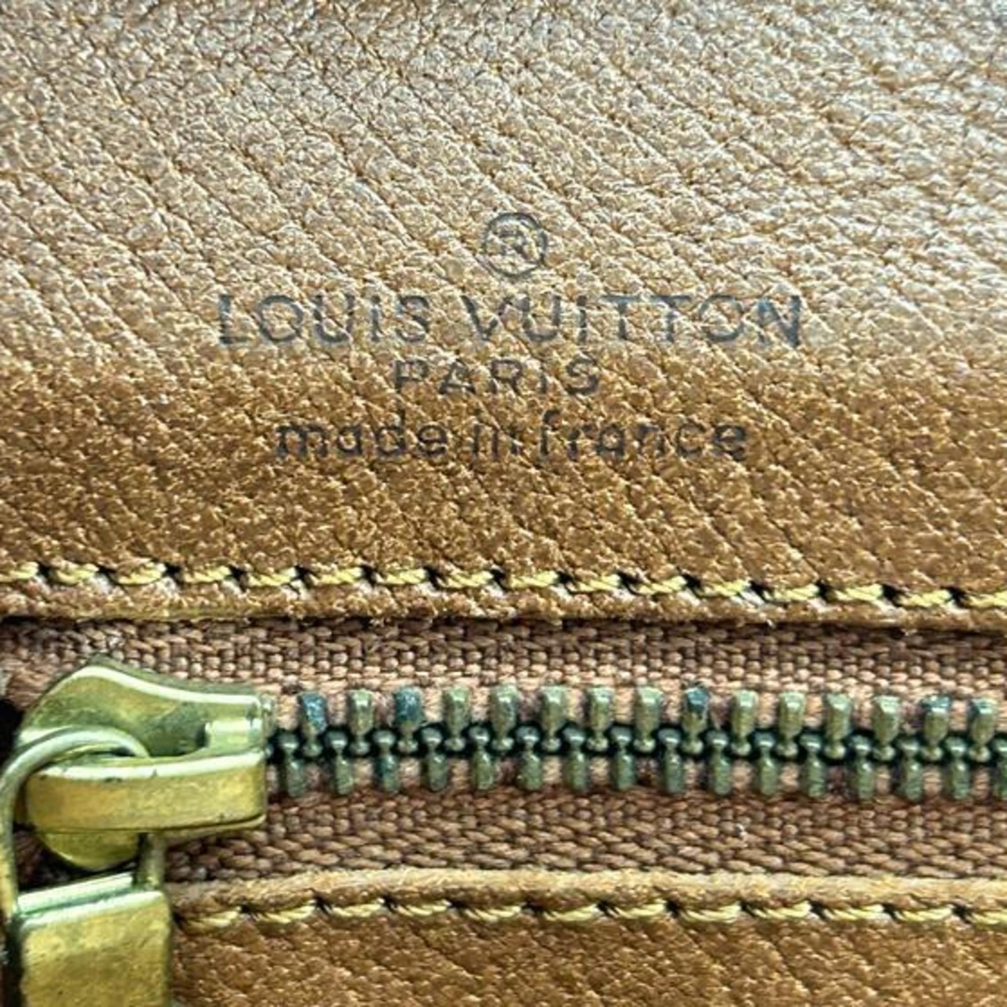 Louis Vuitton Monogram Brown Leather Tote Bag (Pre-Owned)