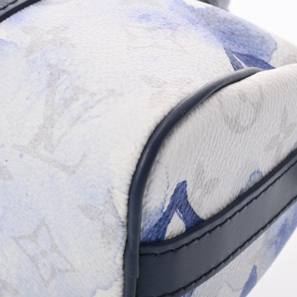 Louis Vuitton Blue White Monogram Canvas Handbag (Pre-Owned)