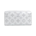Louis Vuitton Silver Leather Long Wallet (Bi-Fold) (Pre-Owned)