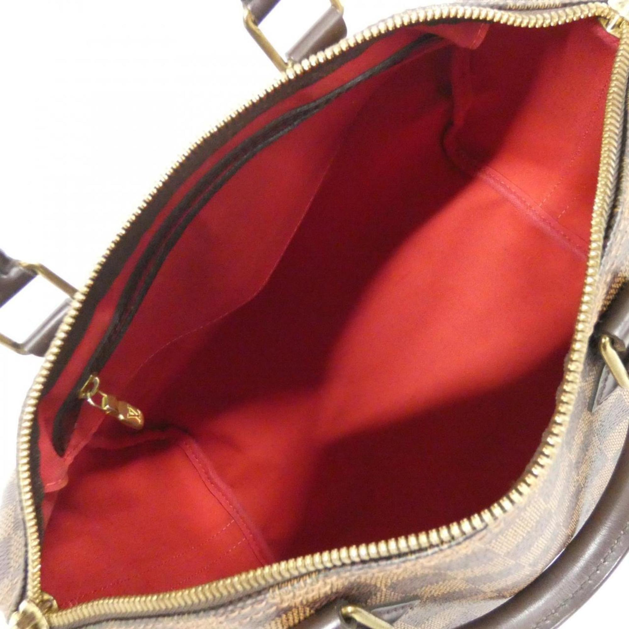 Louis Vuitton Ebene Coated Canvas Boston Bag (Pre-Owned)