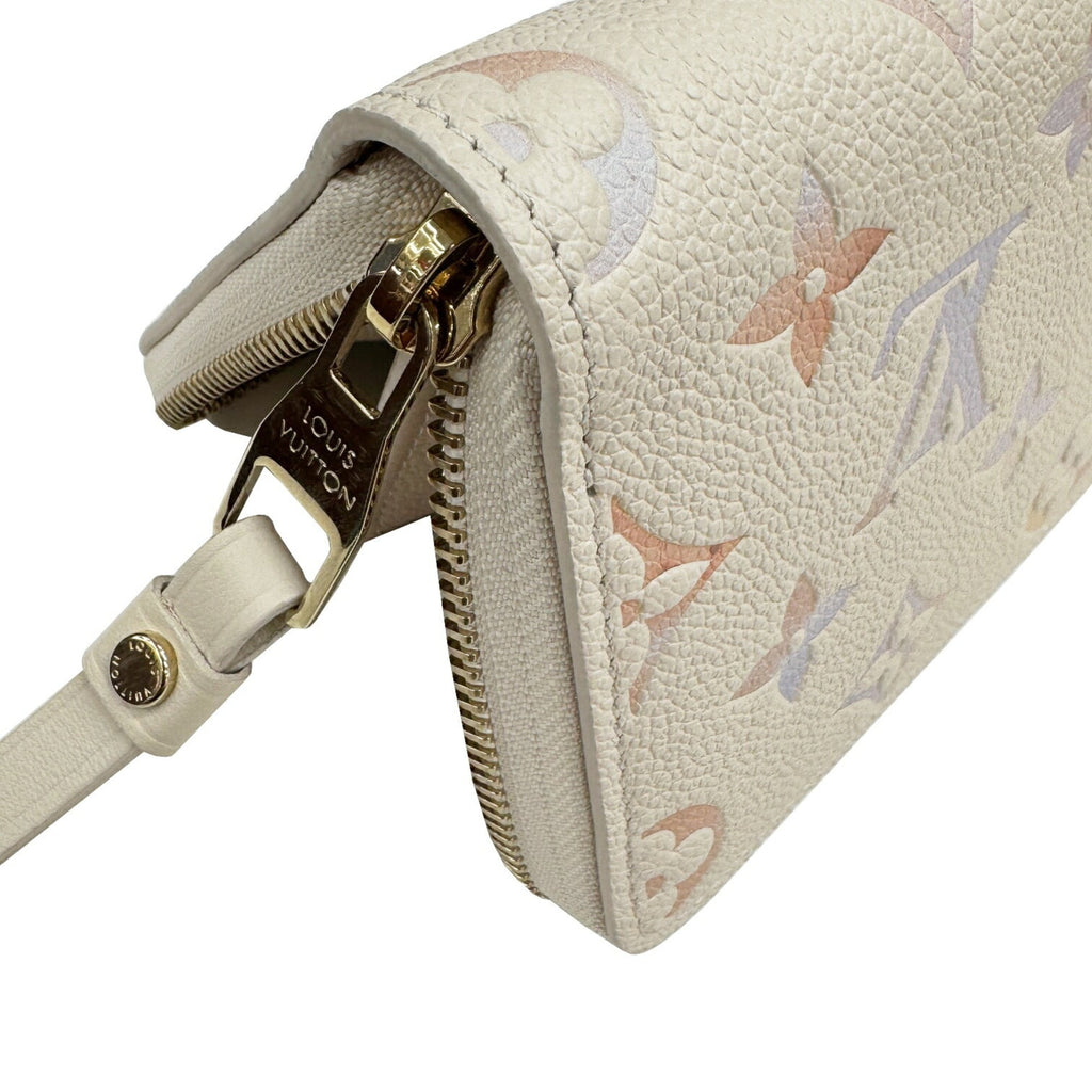 Louis Vuitton Beige Leather Long Wallet (Bi-Fold) (Pre-Owned)