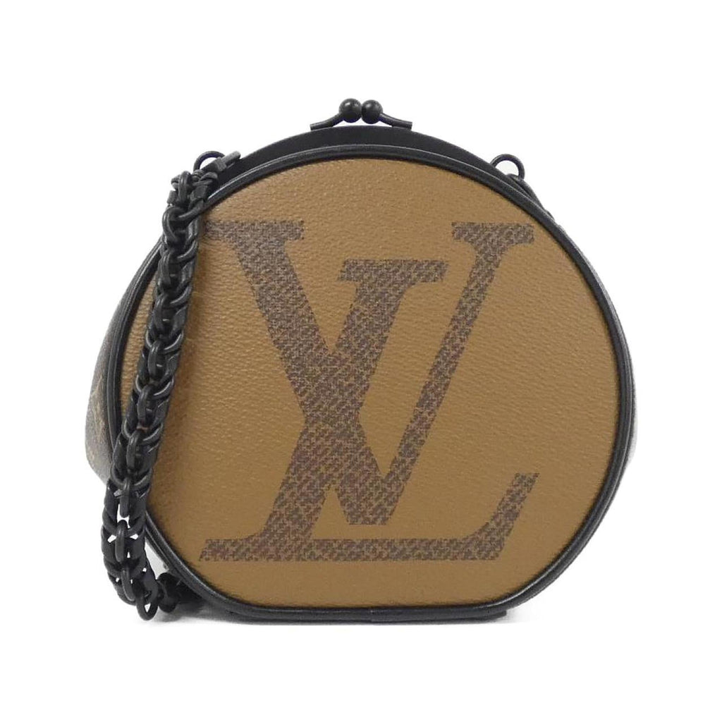 Louis Vuitton Black Brown Coated Canvas Handbag (Pre-Owned)