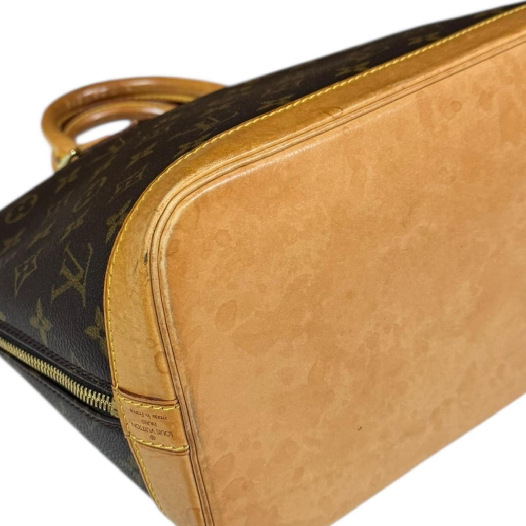 Louis Vuitton Brown Monogram Canvas Handbag (Pre-Owned)