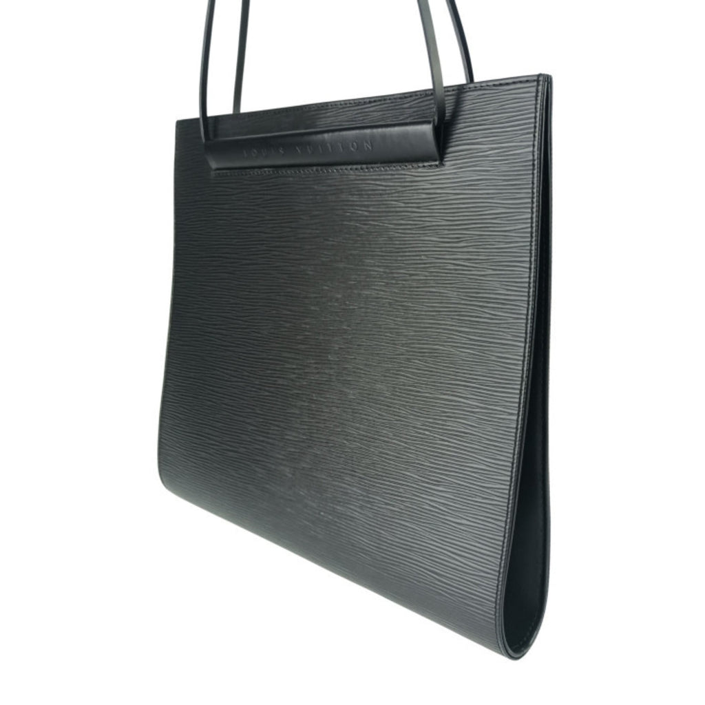 Louis Vuitton Black Epi Leather Handbag Shoulder Bag Tote Bag (Pre-Owned)