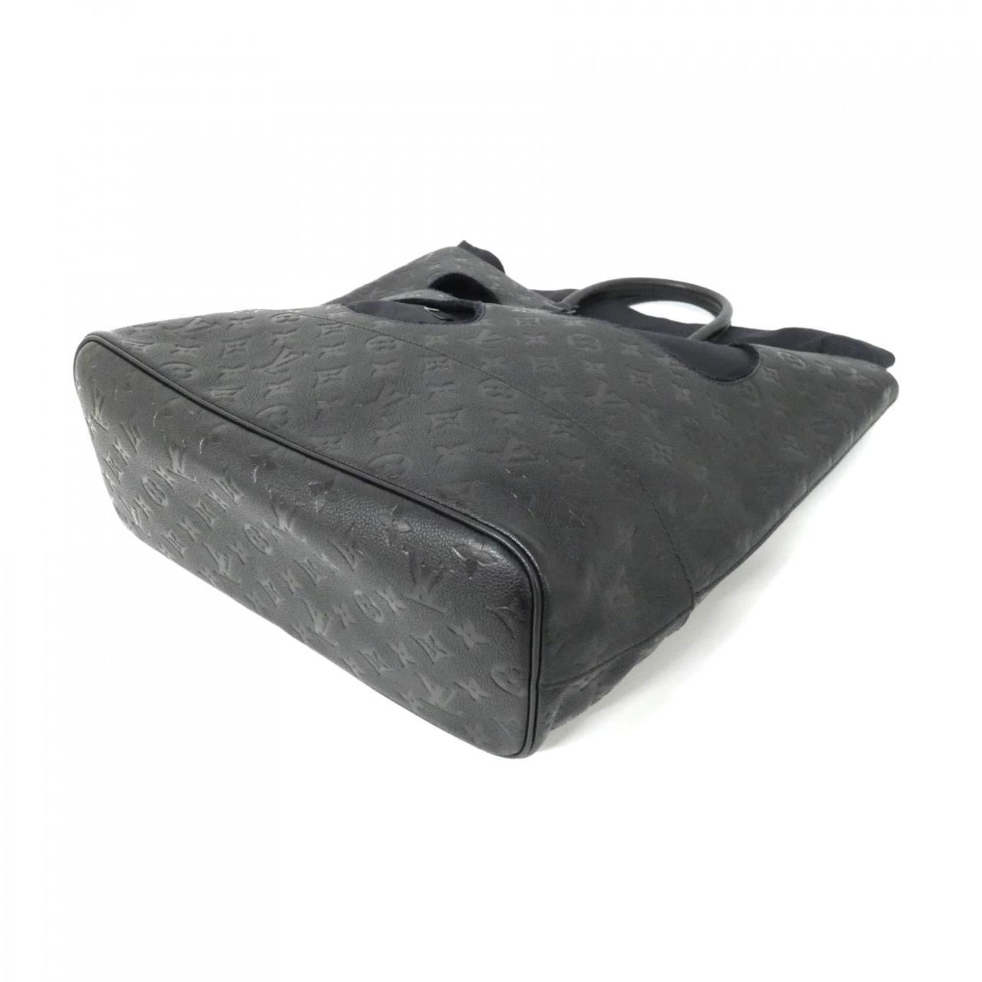 Louis Vuitton Black Leather Handbag (Pre-Owned)