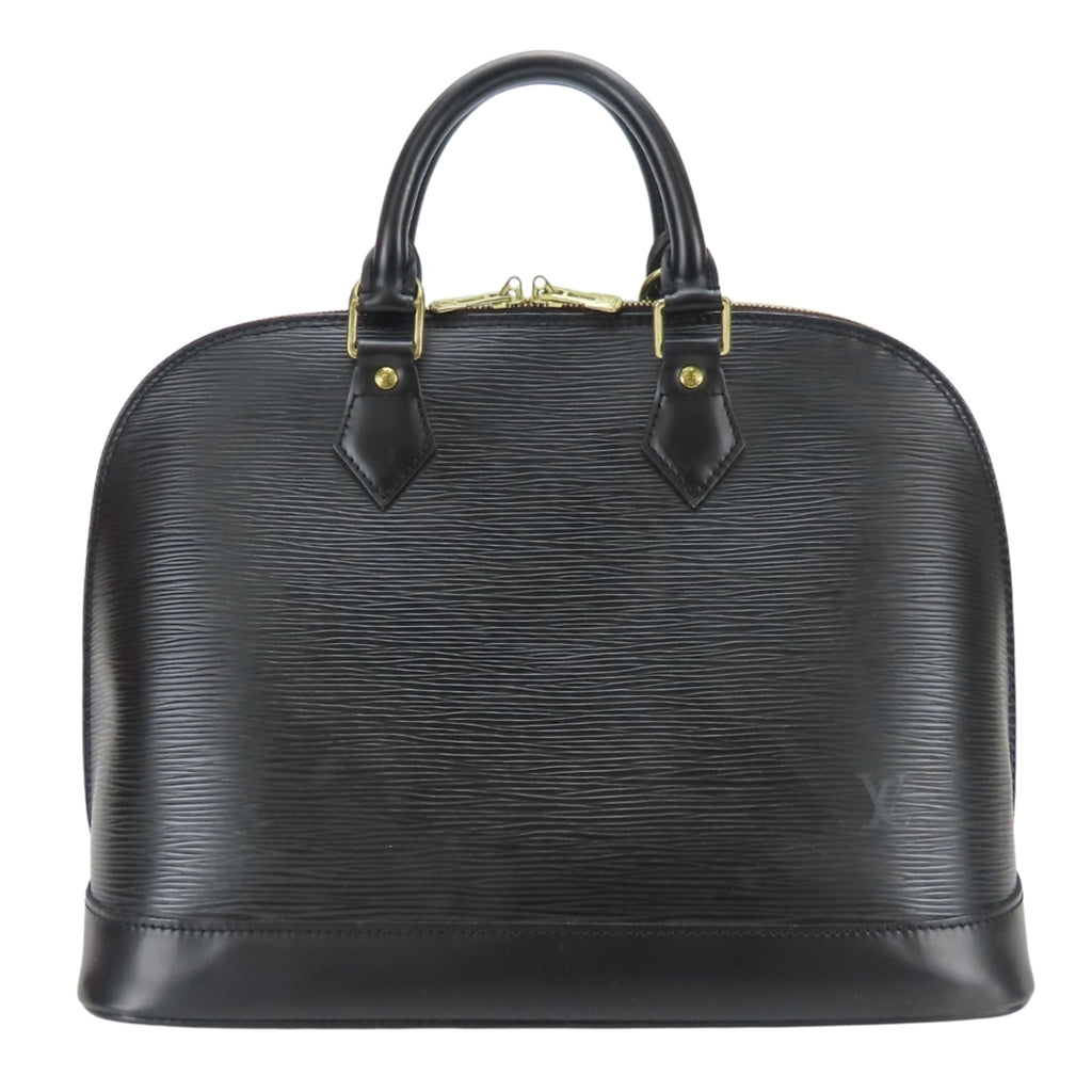 Louis Vuitton Epi Black Noir Epi Leather Handbag (Pre-Owned)