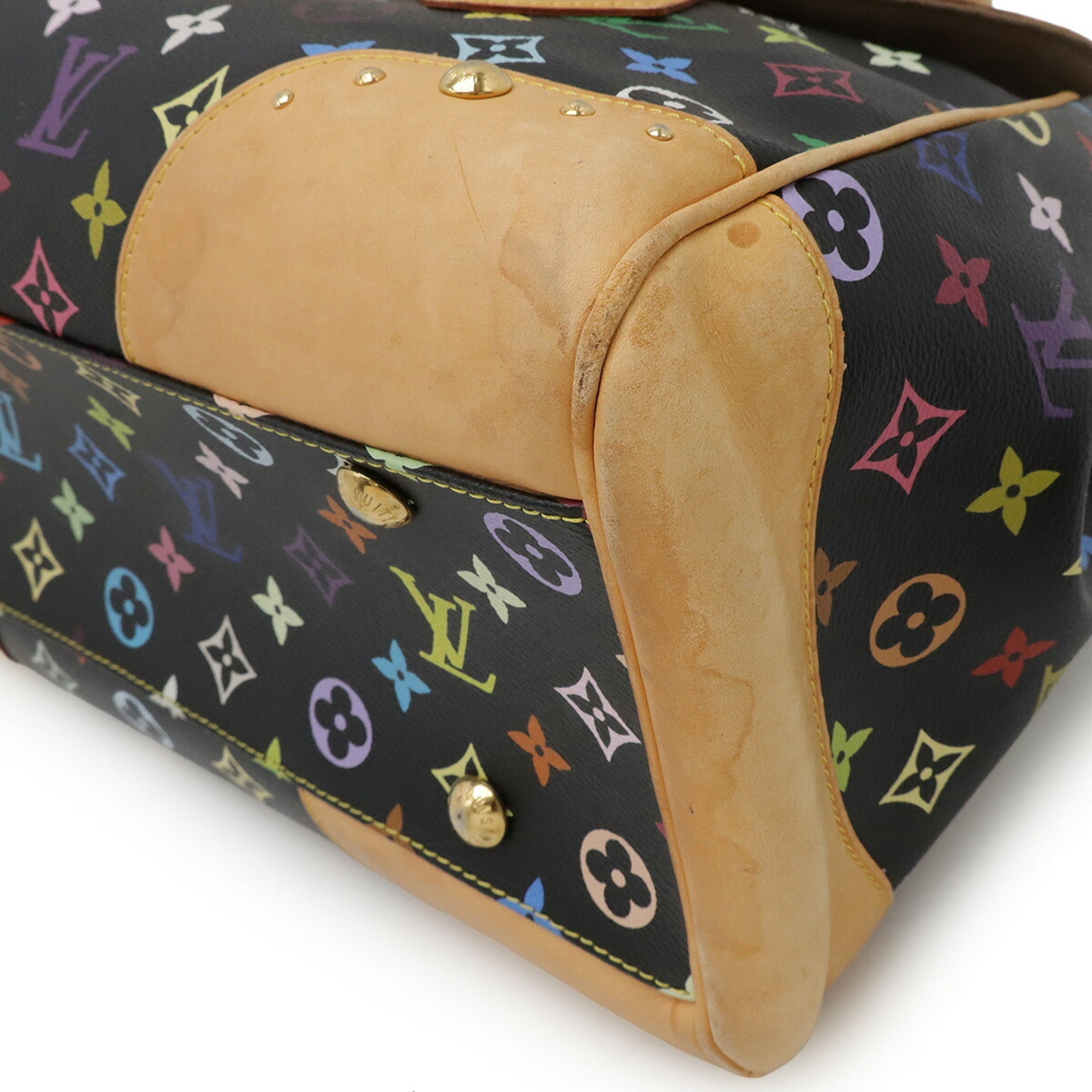 Louis Vuitton Black Multi-Color Noir Monogram Multicolore Shoulder Bag (Pre-Owned)
