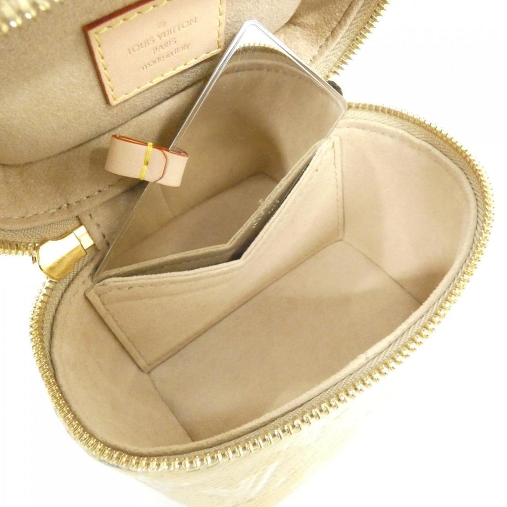 Louis Vuitton Beige Gold Cotton Shoulder Bag (Pre-Owned)