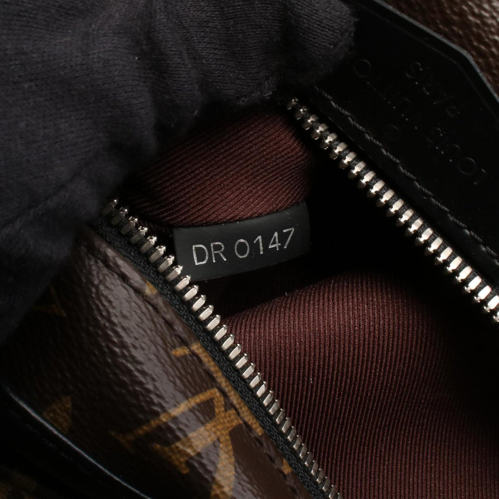 Louis Vuitton Black Brown Monogram Macassar Coated Canvas Leather Backpack (Pre-Owned)