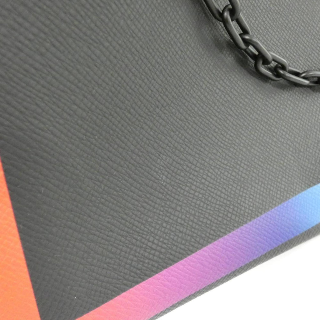 Louis Vuitton Black Multi-Color Leather Handbag Pochette (Pre-Owned)