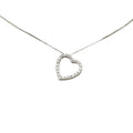 Pendant Necklace 18K White Gold with Diamond