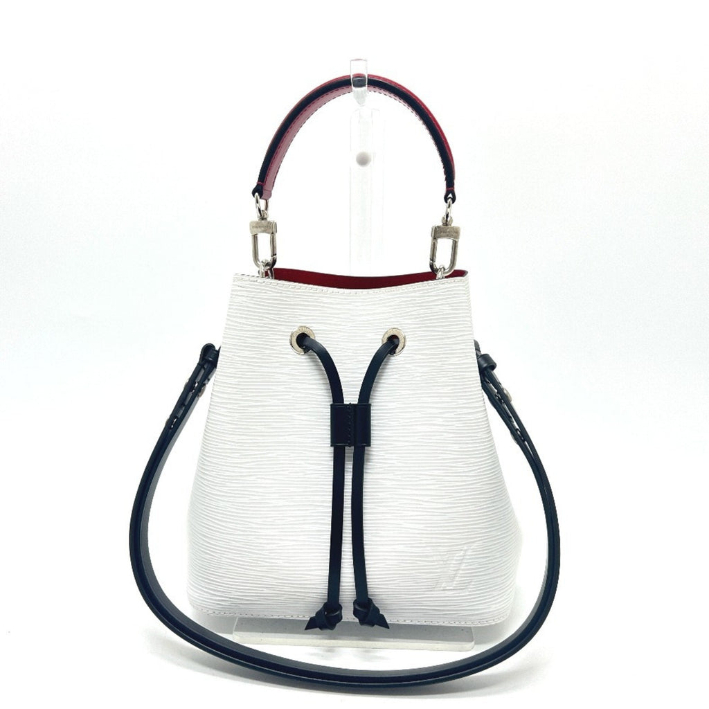 Louis Vuitton Black Red Color Tricolor White Epi Leather Shoulder Bag (Pre-Owned)