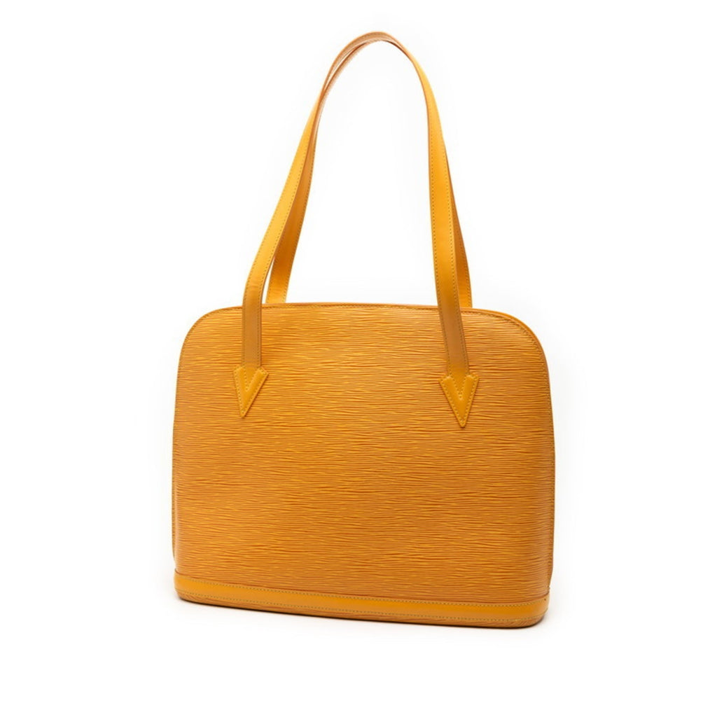 Louis Vuitton Yellow Leather Shoulder Bag Tote Bag (Pre-Owned)