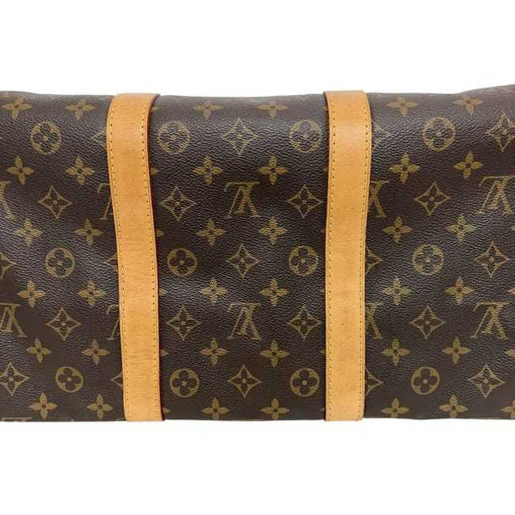 Louis Vuitton Monogram Brown Monogram Leather Boston Bag Shoulder Bag (Pre-Owned)