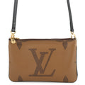 Louis Vuitton Noir Monogram Pochette Shoulder Bag (Pre-Owned)