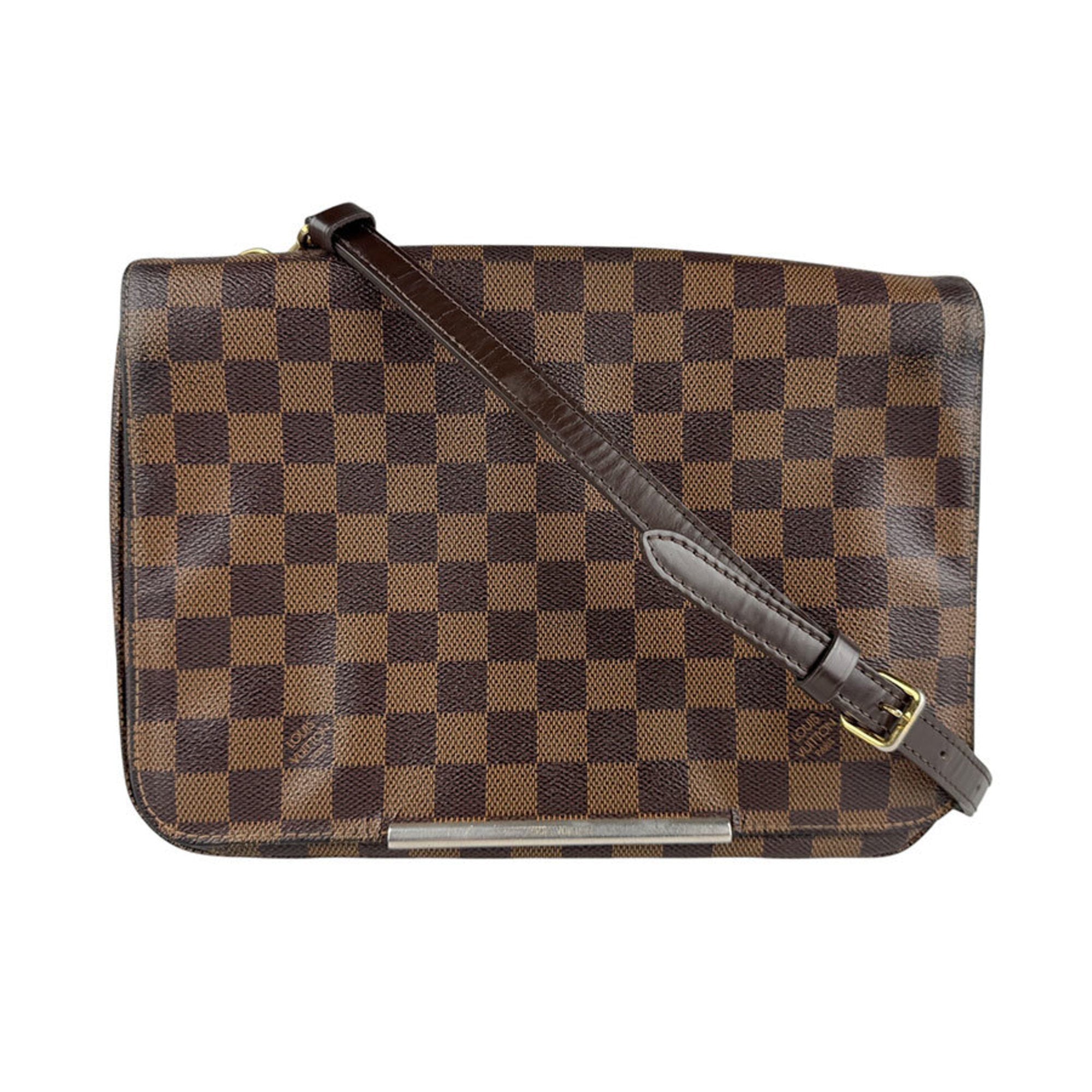 Louis Vuitton Brown Damier Canvas Galle Damier Canvas Shoulder Bag (Pre-Owned)