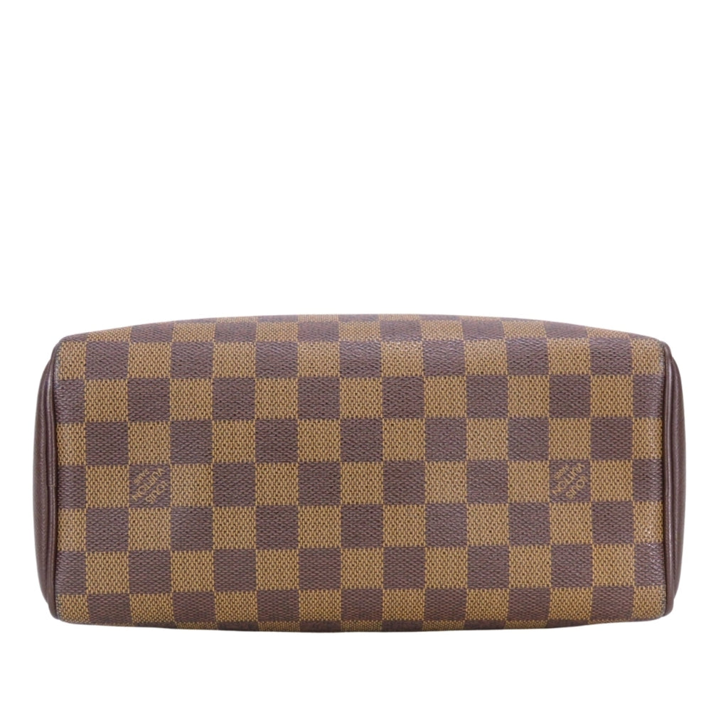 Louis Vuitton Brown Damier Canvas Ebene Damier Canvas Leather Handbag (Pre-Owned)