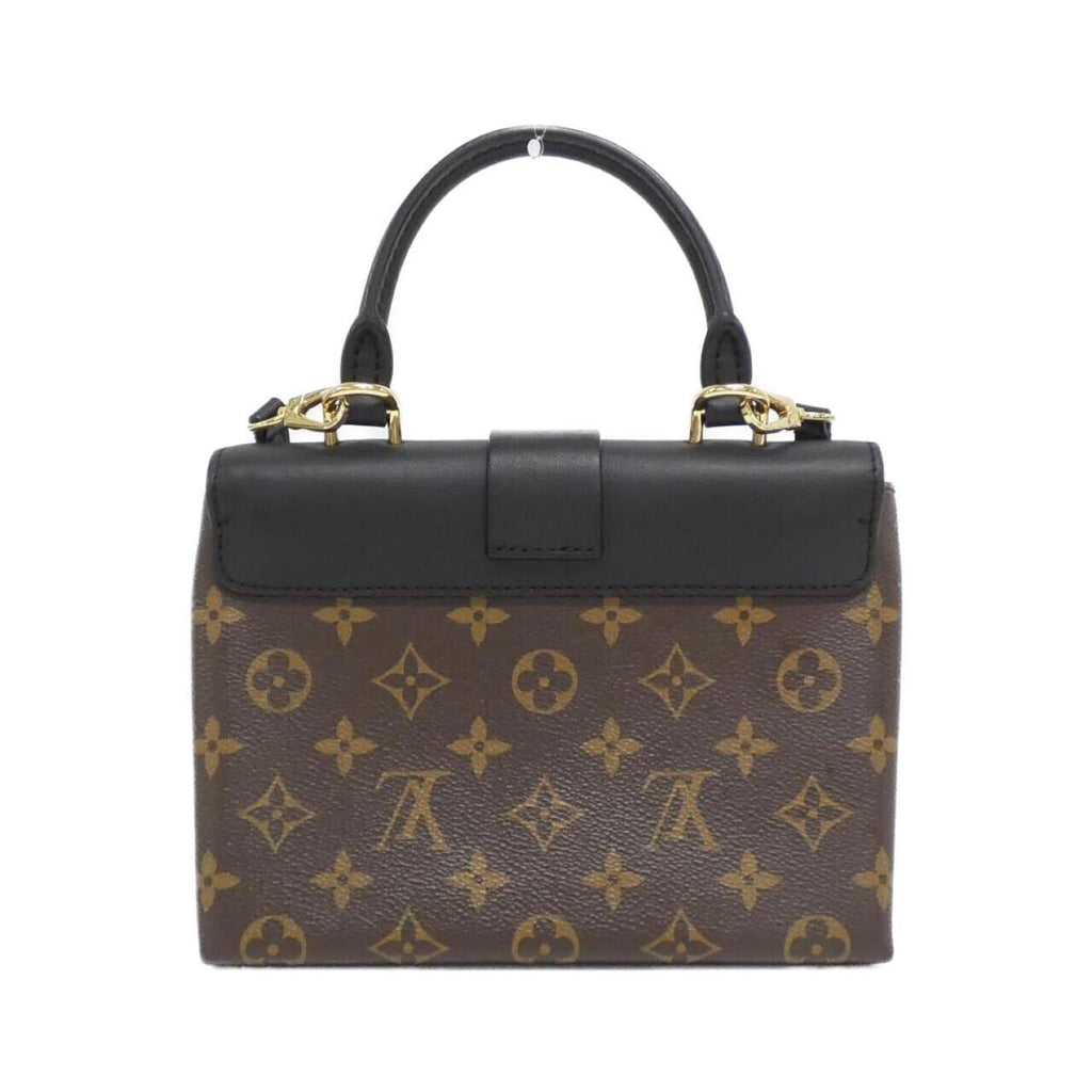 Louis Vuitton Black Marron Coated Canvas Leather Handbag (Pre-Owned)