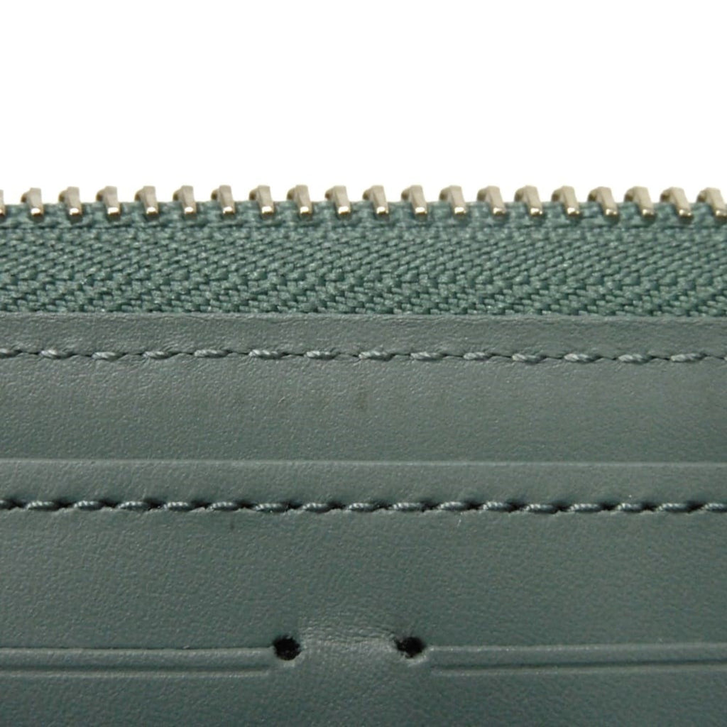 Louis Vuitton Green Leather Long Wallet (Bi-Fold) (Pre-Owned)