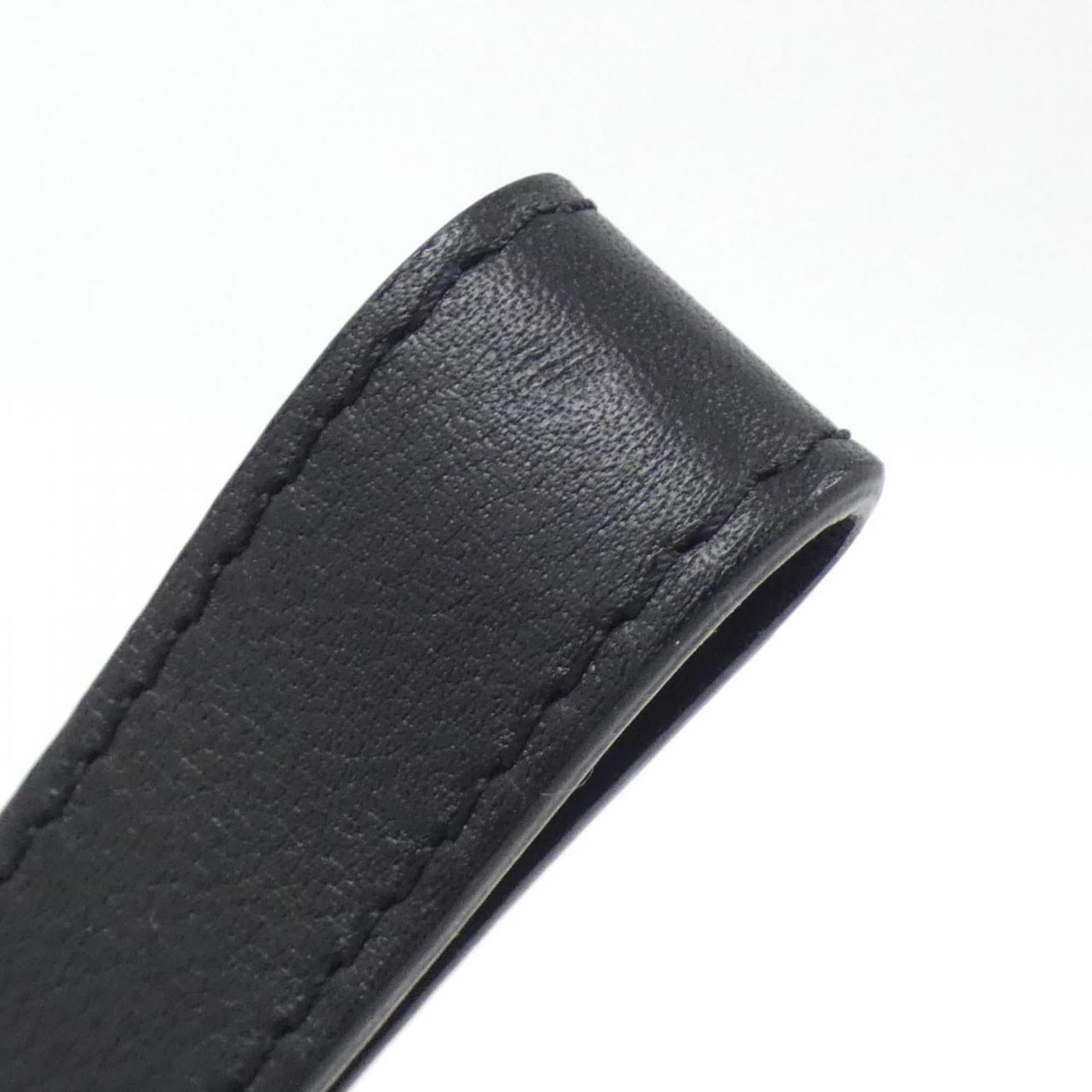 Louis Vuitton Black Leather Handbag Pochette (Pre-Owned)