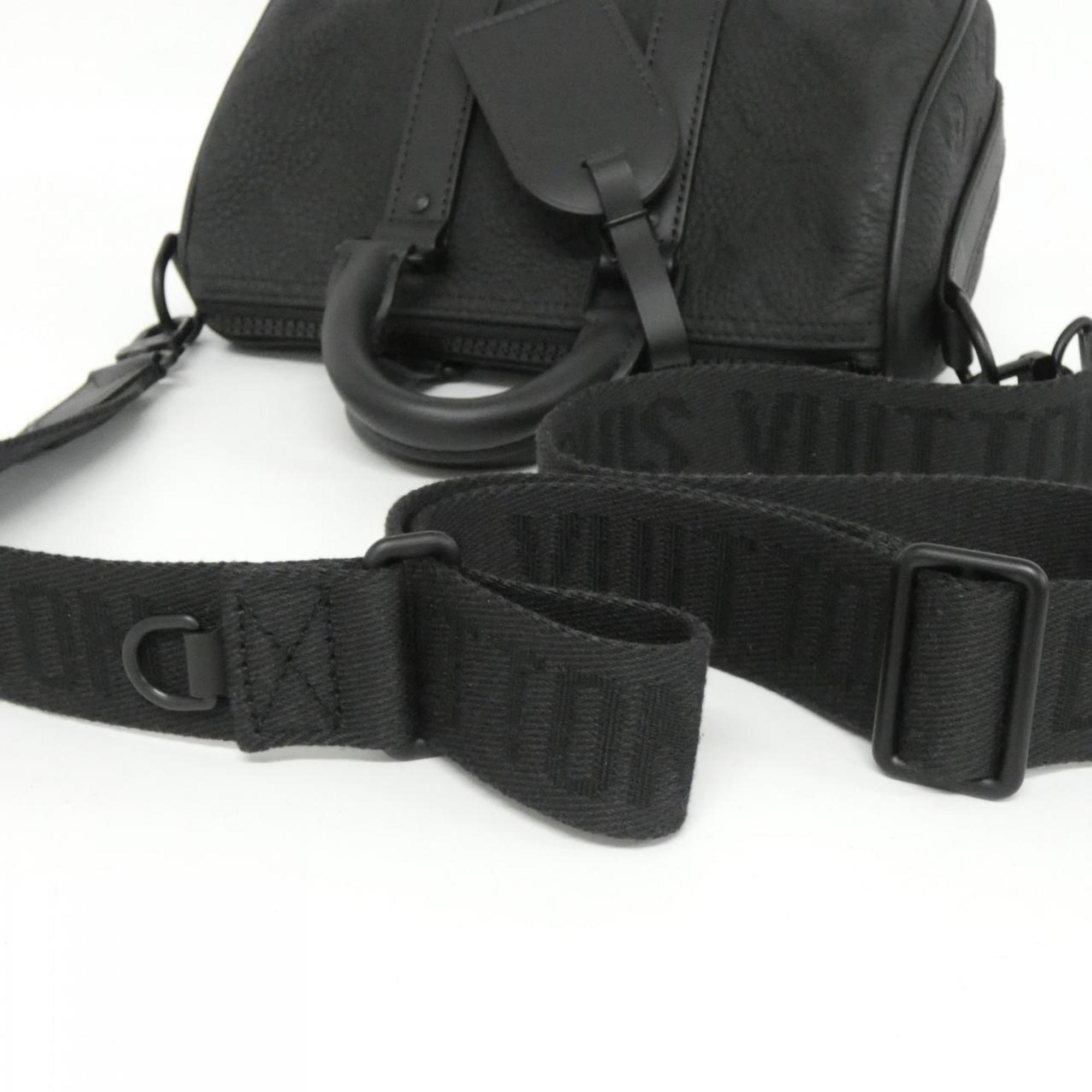 Louis Vuitton Black Leather Boston Bag (Pre-Owned)
