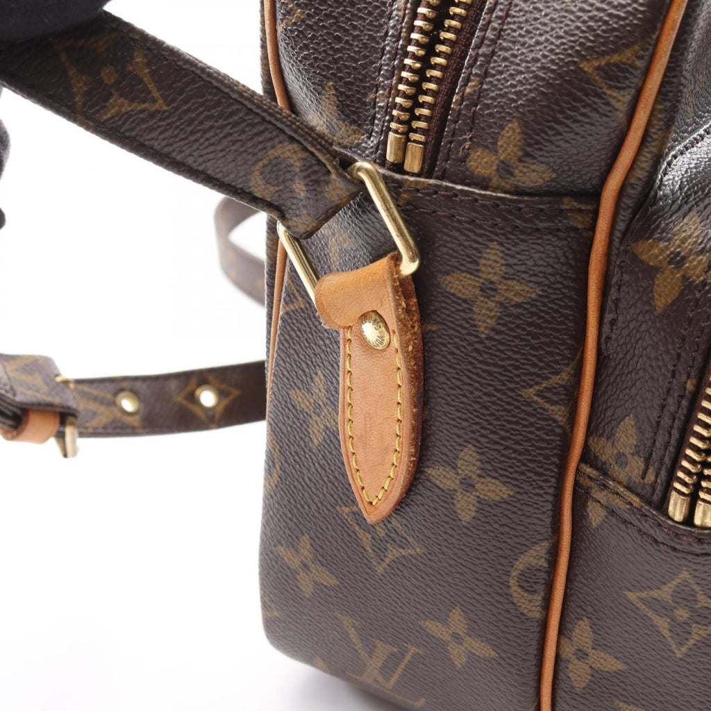 Louis Vuitton Brown Monogram Coated Canvas Leather Shoulder Bag (Pre-Owned)