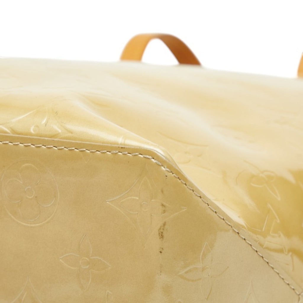 Louis Vuitton Beige Monogram Vernis Handbag Tote Bag (Pre-Owned)