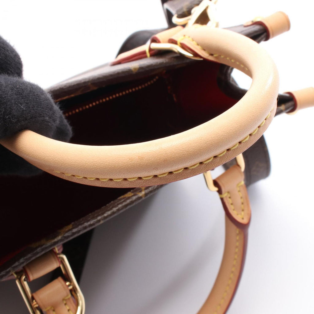 Louis Vuitton Brown Coated Canvas Leather Handbag (Pre-Owned)