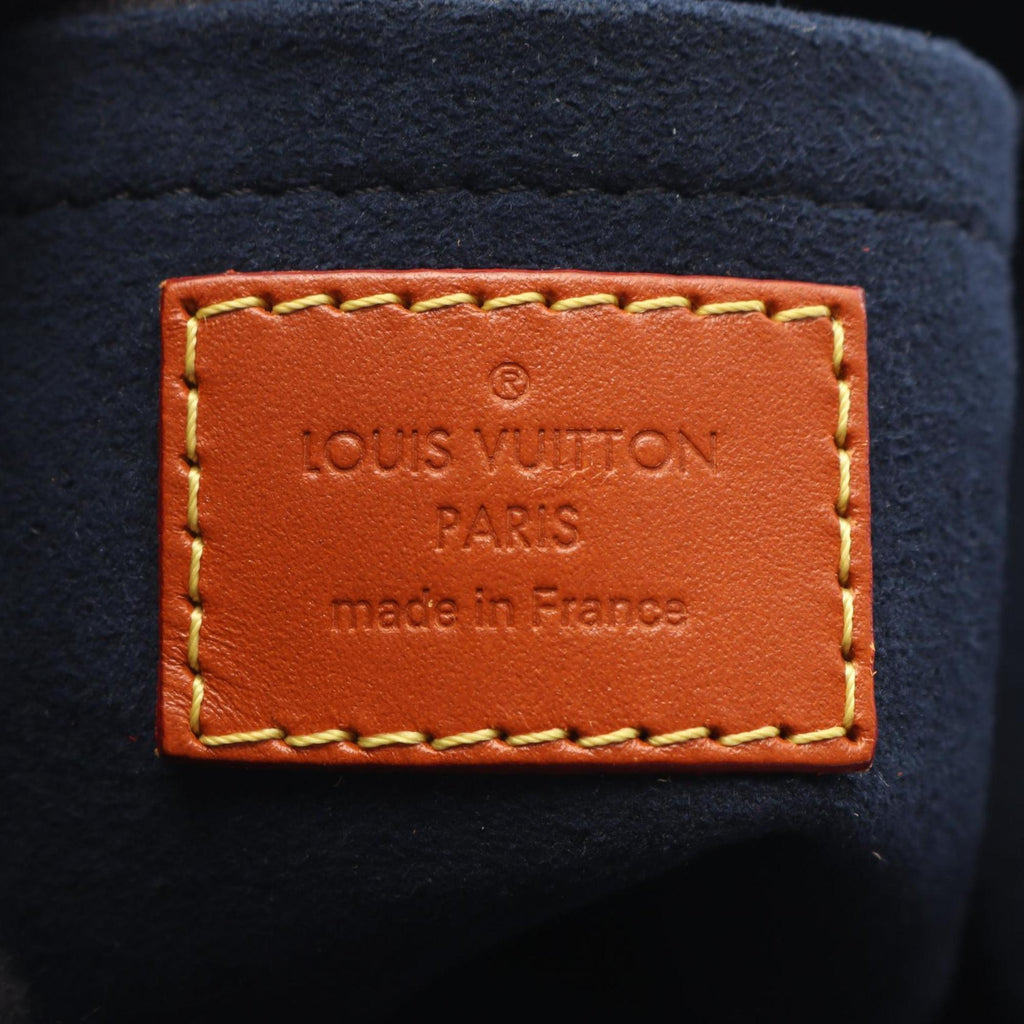 Louis Vuitton Brown Navy Monogram Reverse Handbag (Pre-Owned)