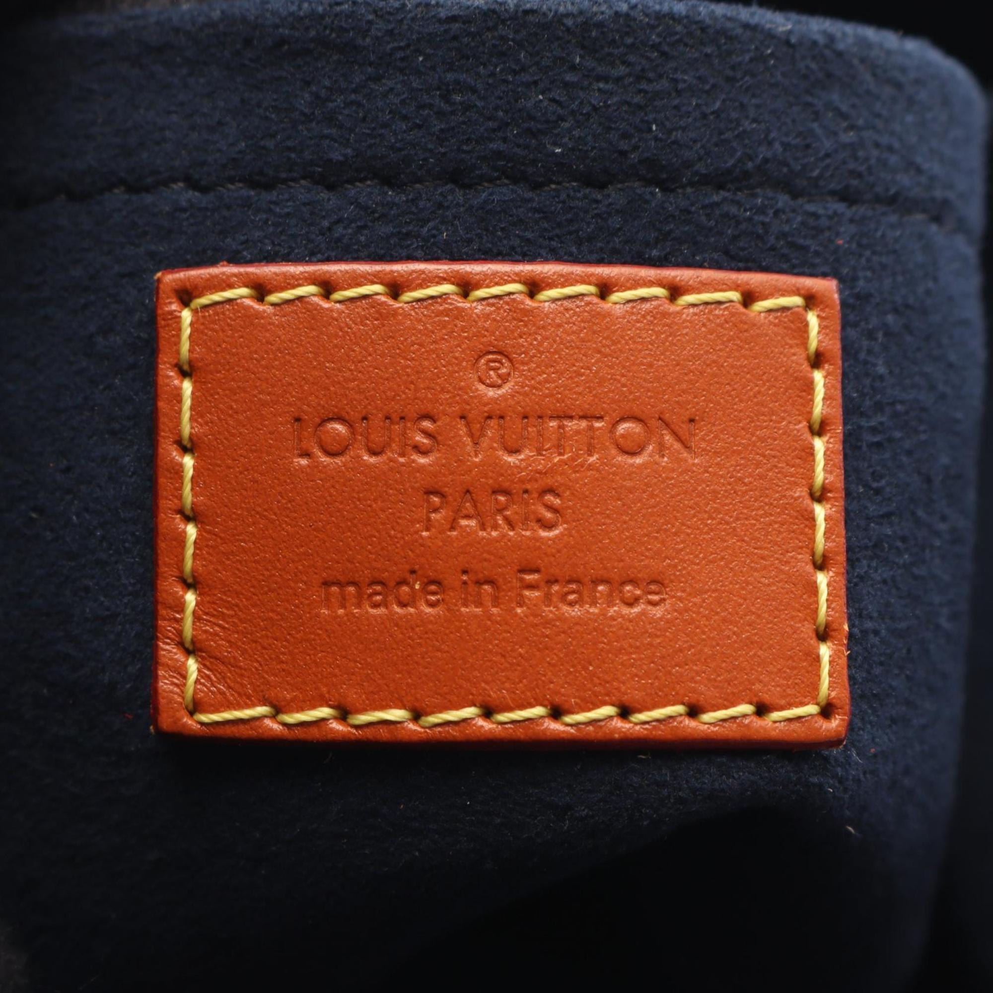 Louis Vuitton Brown Navy Monogram Reverse Handbag (Pre-Owned)