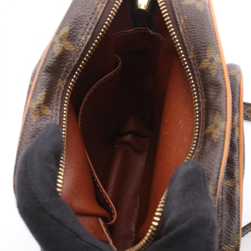 Louis Vuitton Brown Monogram Coated Canvas Leather Shoulder Bag (Pre-Owned)