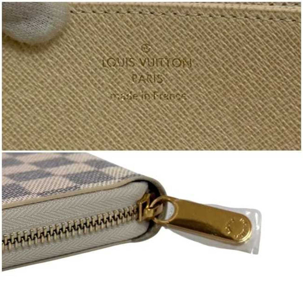 Louis Vuitton Damier Azur Gray White Damier Azur Long Wallet (Bi-Fold) (Pre-Owned)