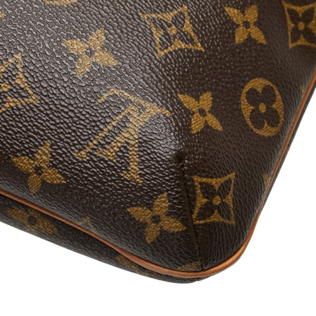 Louis Vuitton Monogram Brown Pvc Leather Handbag Shoulder Bag (Pre-Owned)