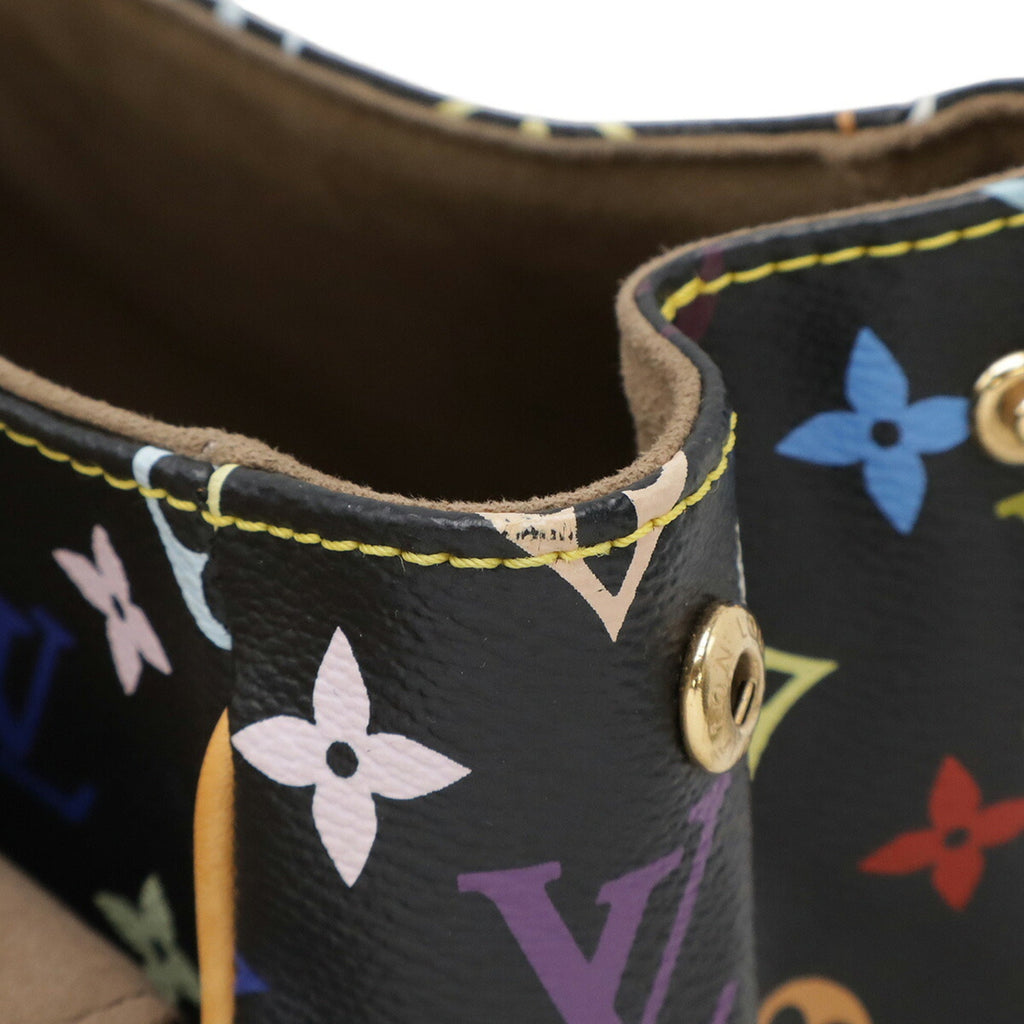 Louis Vuitton Black Multi-Color Noir Monogram Multicolore Shoulder Bag (Pre-Owned)