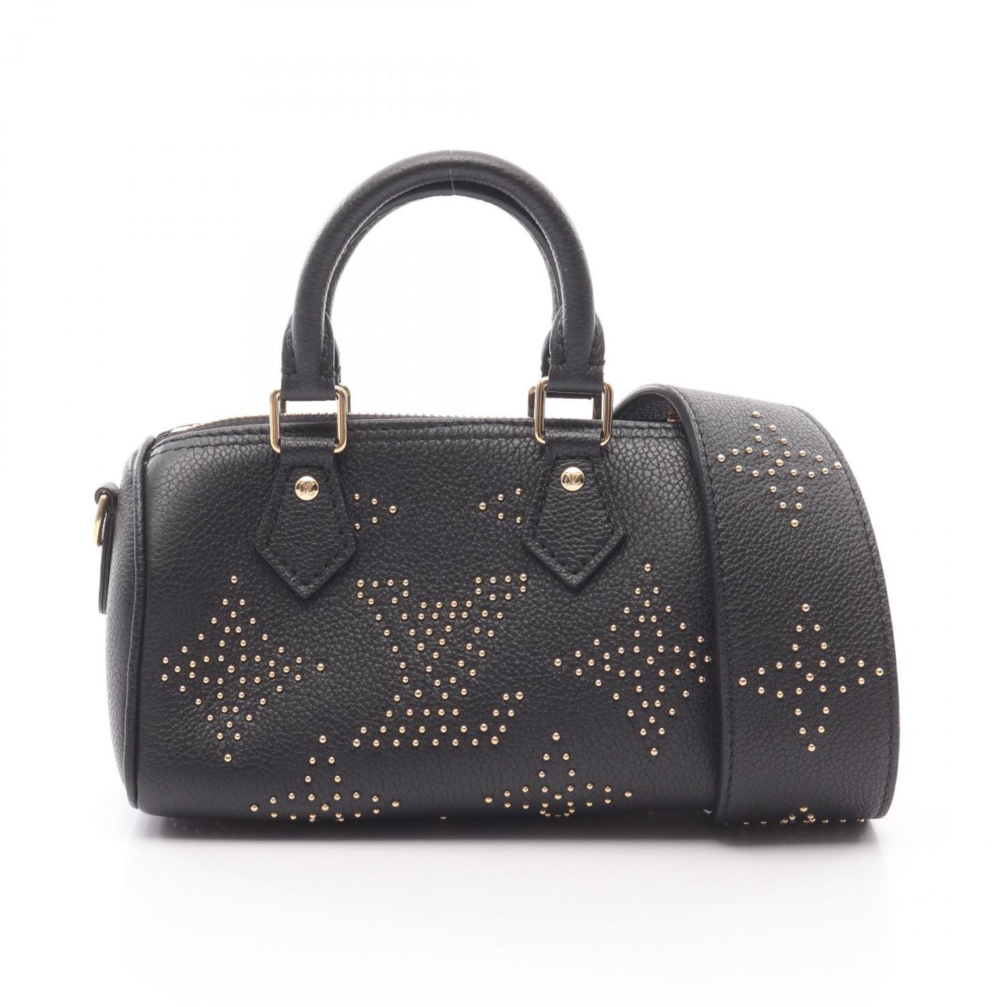 Louis Vuitton Black Leather Handbag (Pre-Owned)