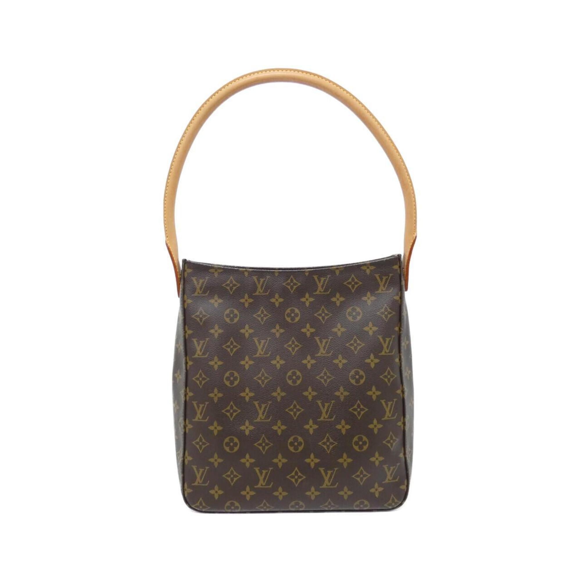 Louis Vuitton Marron Coated Canvas Shoulder Bag (Pre-Owned)