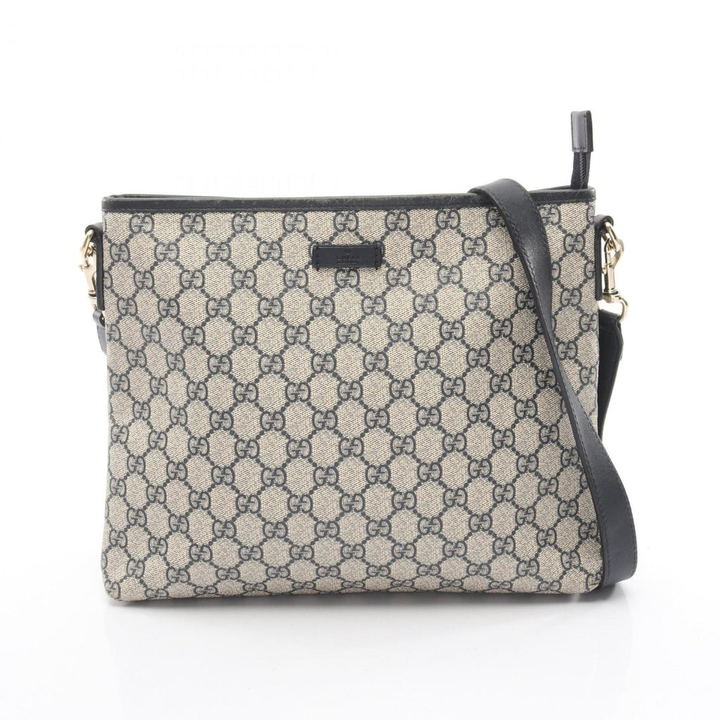 Zip Top Messenger Bag GG Coated Canvas Medium