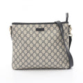 Zip Top Messenger Bag GG Coated Canvas Medium