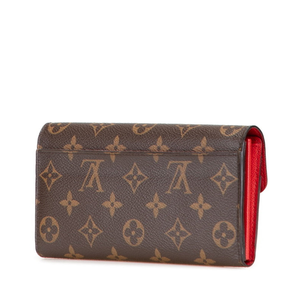 Louis Vuitton Monogram Brown Pvc Leather Long Wallet (Bi-Fold) (Pre-Owned)