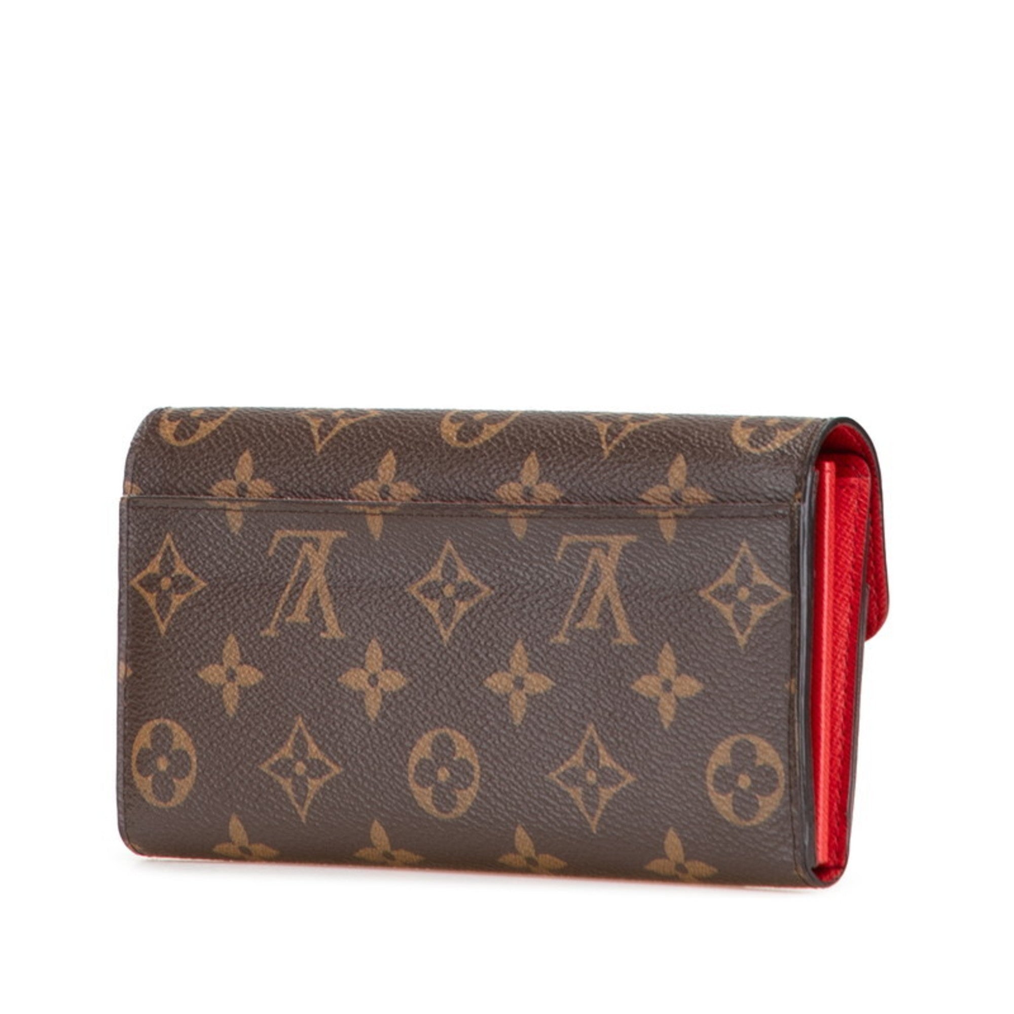 Louis Vuitton Monogram Brown Pvc Leather Long Wallet (Bi-Fold) (Pre-Owned)