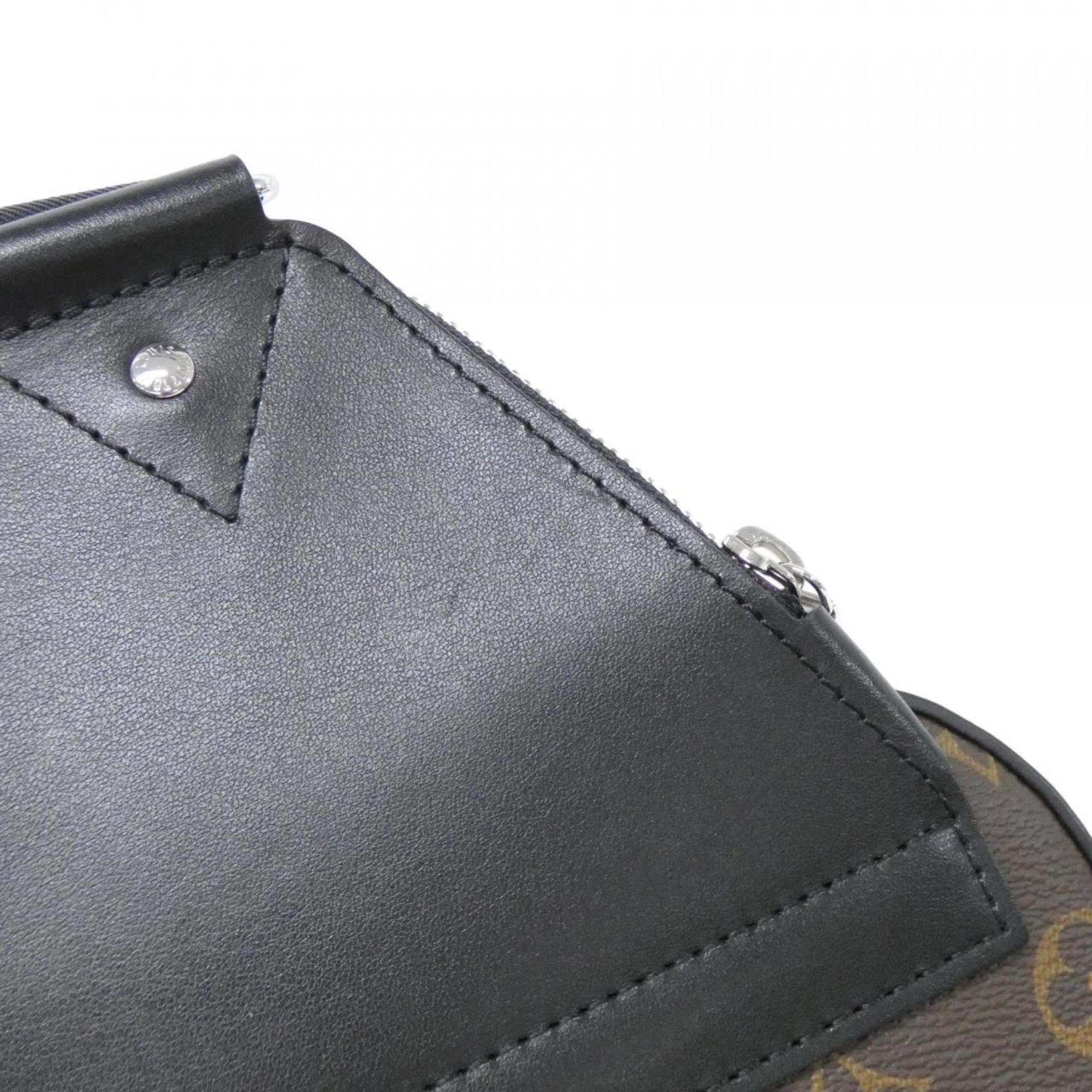 Louis Vuitton Black Marron Coated Canvas Shoulder Bag (Pre-Owned)