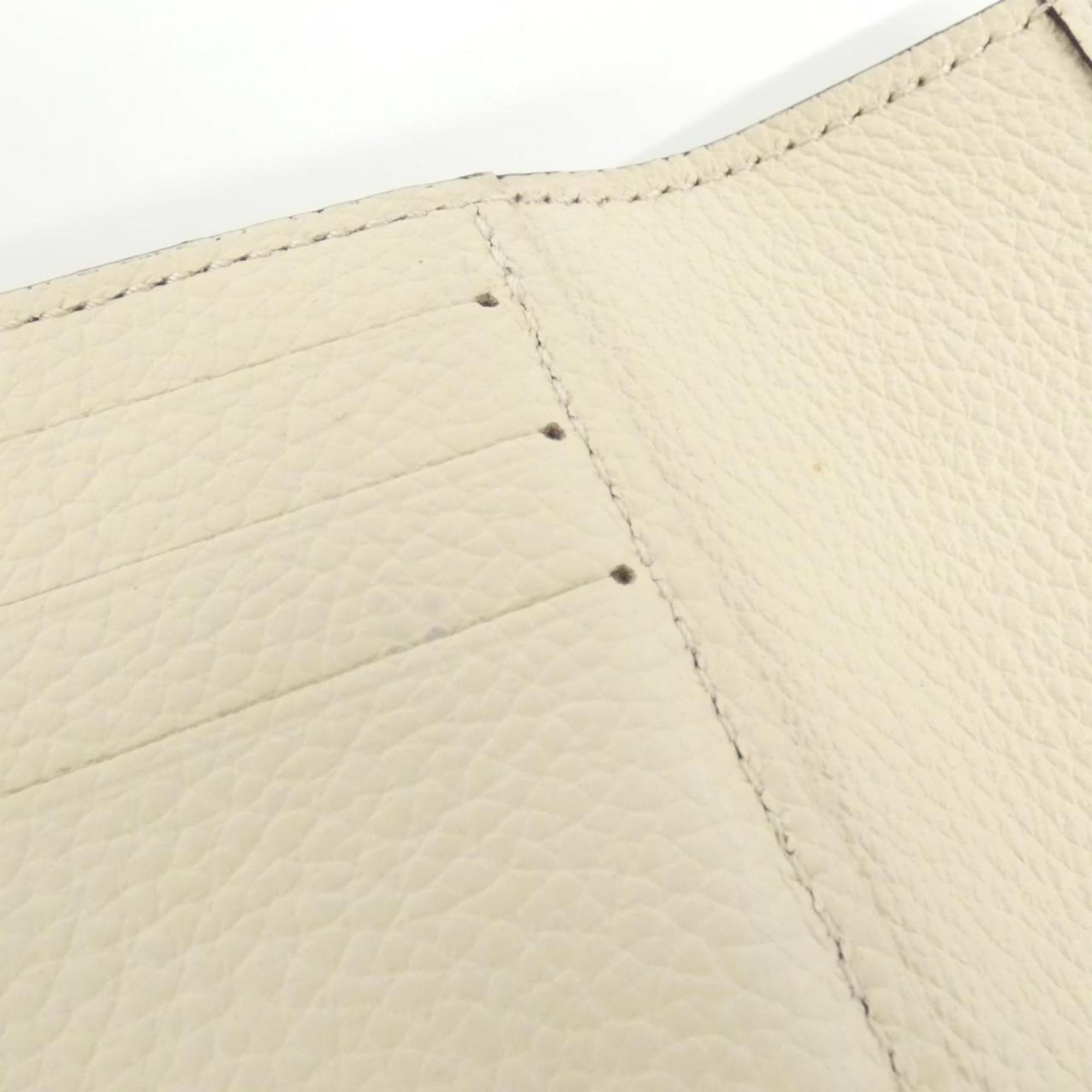 Louis Vuitton Monogram Empreinte Beige Leather Wallet (Tri-Fold) (Pre-Owned)
