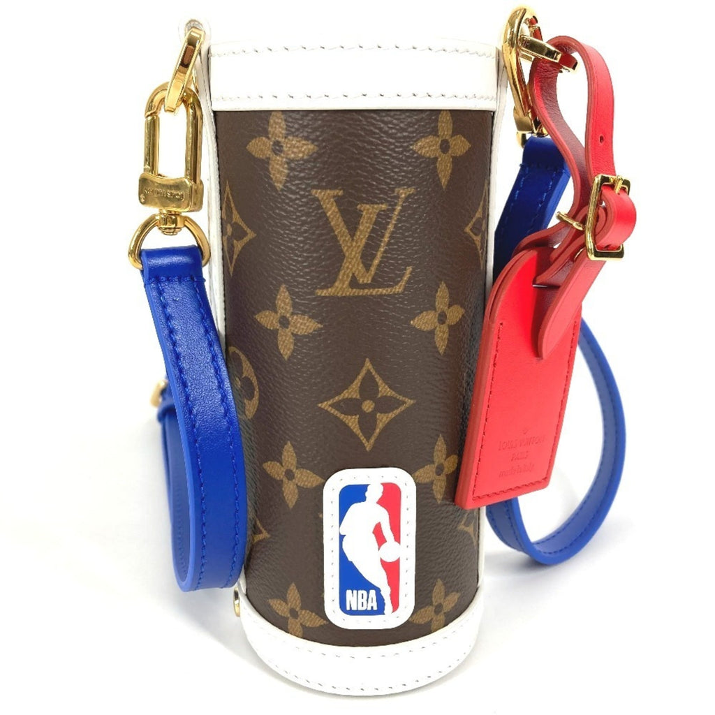 Louis Vuitton Blue Brown Monogram Red Color White Monogram Pochette Shoulder Bag (Pre-Owned)