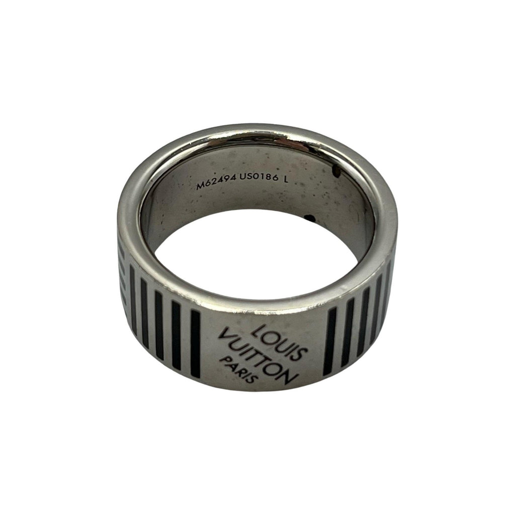 Louis Vuitton Silver Band Ring (Pre-Owned)