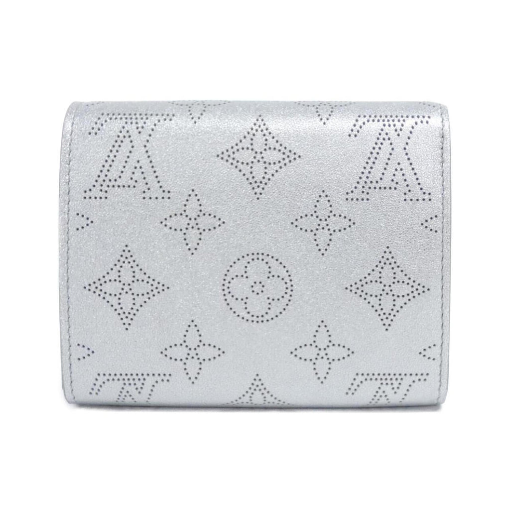 Louis Vuitton Mahina Silver Mahina Leather Wallet (Bi-Fold) (Pre-Owned)